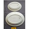 Image 3 : Georgian China "Tudor Rose" Platers 1 - 13" and 1 - 11"