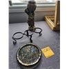 Image 4 : Table top easel box, Octagon Candle Holder, and misc. candle accessories (grand-daughters picture no