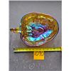 Image 1 : Vintage Carnival Glass Fruit Bowl (Merigold)