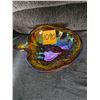 Image 2 : Vintage Carnival Glass Fruit Bowl (Merigold)