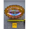 Image 2 : Merigold Vintage Carnaval Glass large footed Fruit Bowl