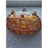 Image 8 : Merigold Vintage Carnaval Glass large footed Fruit Bowl