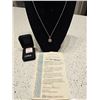 Image 2 : Sterling Silver Necklace with Amathist Pendant
