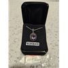 Image 4 : Sterling Silver Necklace with Amathist Pendant