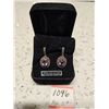 Image 1 : Sterling Silver Earrings with Amathist Stone