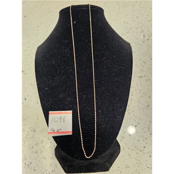 925 Sterling Silver Necklace 18" long