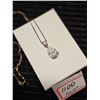 Image 1 : 925 Sterling Silver Pendant and Chain