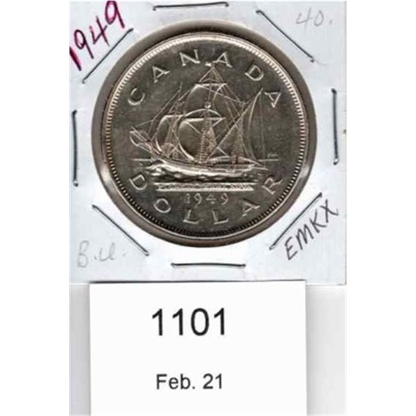 1949 Canadian Silver Dollar