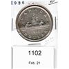 Image 1 : 1936 Canadian Silver Dollar