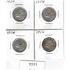 Image 1 : Four 1954 Canadian Quarters