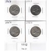 Image 1 : Four 1953 Canadian Quarters