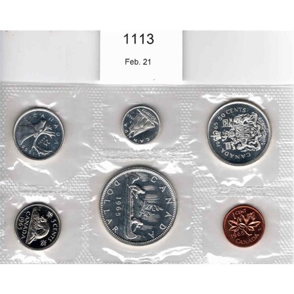 1965 Six Coin Canadian Collector Set