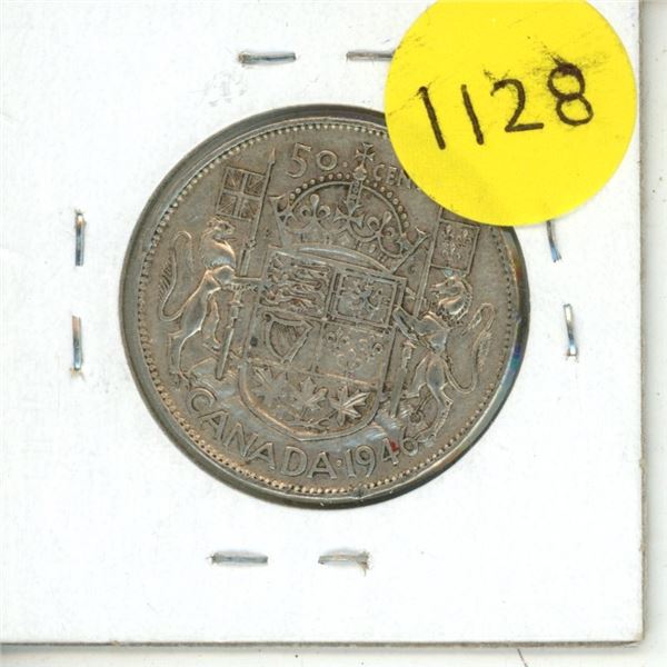 1946 Canada Silver 50 Cents.