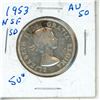 Image 2 : 1953 Canada Silver 50 Cents.
