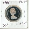 Image 2 : 1981 Canada Proof Like 50 Cents.