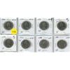Image 1 : 1968, 1969, 1972, 1974, 1976, 1978, 1979, 1980 Canada 50 Cents Coins.