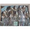 Image 2 : (16) Large Spoons, (10) Silver Plated Dinner Knives “CP Hotels”