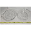 Image 1 : Glass Serving Dish w/ Tray/Stand, Large Glass Bowl