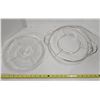 Image 5 : Glass Serving Dish w/ Tray/Stand, Large Glass Bowl