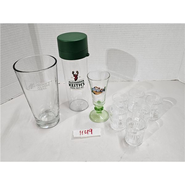 Lot of Assorted Bar Glassware