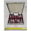 Image 1 : Sheffield England Set of Pie Forks in Display Box