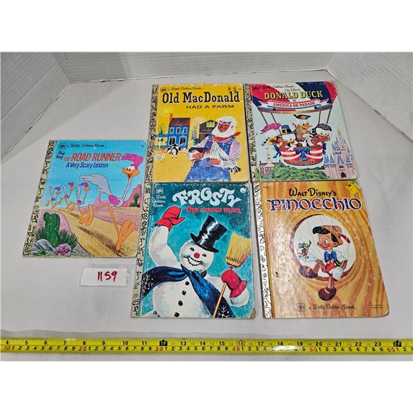 (5) Vintage Golden Books