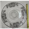 Image 1 : 13.25” Heavy Glass Serving Plate