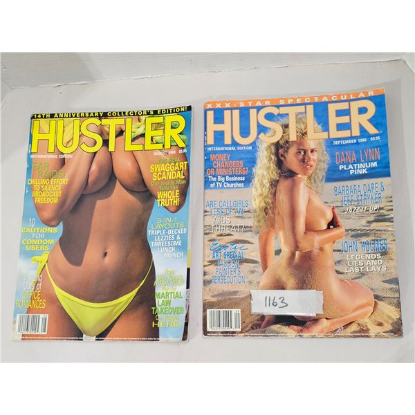(2) 1988 Hustler Magazines – 14th Anniv. Collectors Edition & Int’l Edition