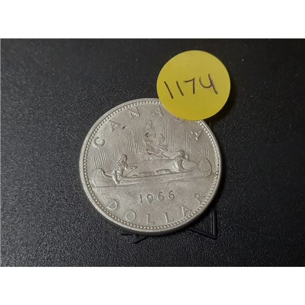 1966 Canada Silver One Dollar.