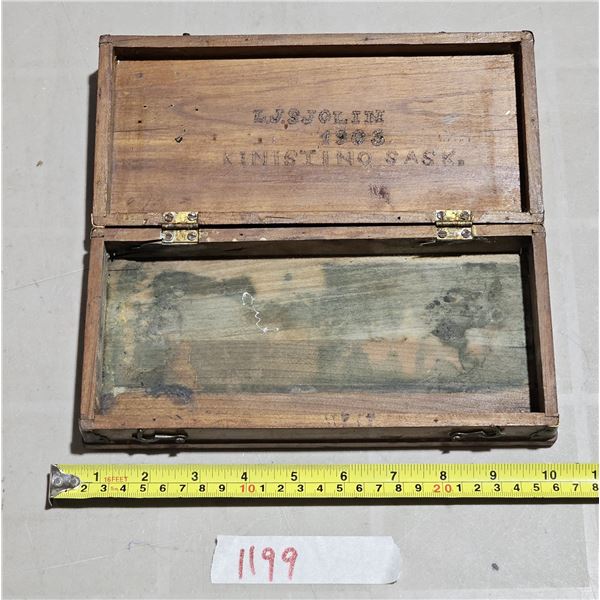 Antique Wooden Box from 1905