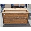 Image 1 : Large Wooden Storage Box 38 ½” L x 19” W x 21 ½” H