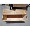 Image 2 : Large Wooden Storage Box 38 ½” L x 19” W x 21 ½” H