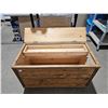 Image 3 : Large Wooden Storage Box 38 ½” L x 19” W x 21 ½” H