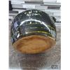 Image 4 : Vintage black bean pot- pottery with floral design
