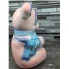 Image 2 : Vintage pink and blue bear cookie jar- made in japan- 9"H
