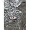 Image 2 : Set of 2 lead and crystal glass cups- 7"H