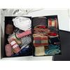 Image 2 : lot of misc. Crafts Supplies (Ribbons,Cloths, String, and etc.) w/ craft Boxes and Labels