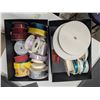 Image 3 : lot of misc. Crafts Supplies (Ribbons,Cloths, String, and etc.) w/ craft Boxes and Labels