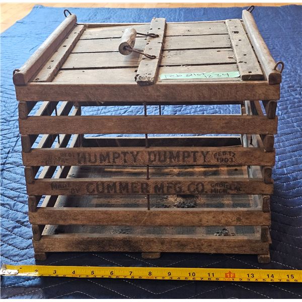 Antique "Humpty Dumpty" Egg Crate