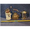Image 1 : Antique/Vintage Coffee Grinder, Coffee Pot, & Teapot