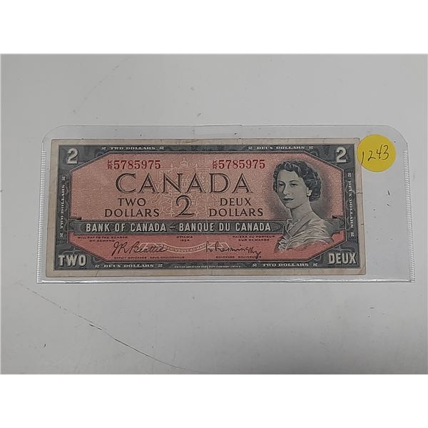 1954 canadian 2 dollar bill