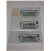 Image 2 : 3- 1973 canadian 1 dollar bills