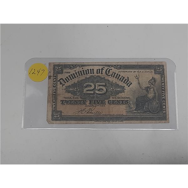 1900 dominion of canada shinplaster