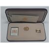 Image 1 : copy of 2001 RCM 150th anniversary of the first stamp with coin- 2 coins are 925 silver and 24k gold