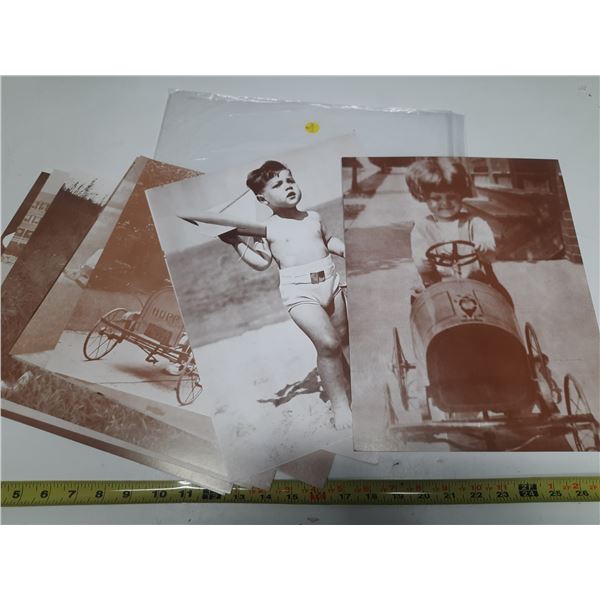10-11x14" vintage copies of photos- printed on cardboard- people
