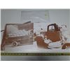 Image 3 : 10-11x14" vintage copies of photos- printed on cardboard- old vehicles