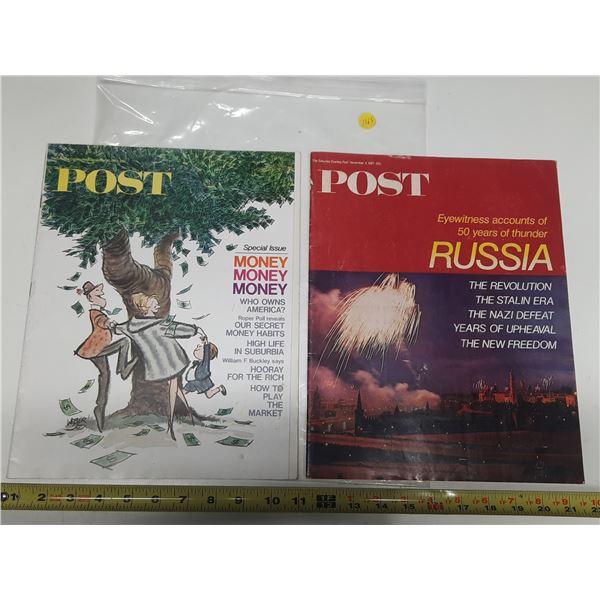 Post magazines- Nov 4 and Dec 30/1967