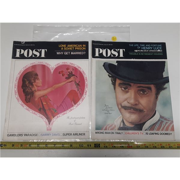 Post magazines- Jan 16 and Feb 13/ 1965