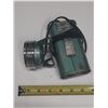 Image 1 : Vintage battery encased clip on belt holder with attached hard hat lamp
