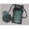 Image 3 : Vintage battery encased clip on belt holder with attached hard hat lamp